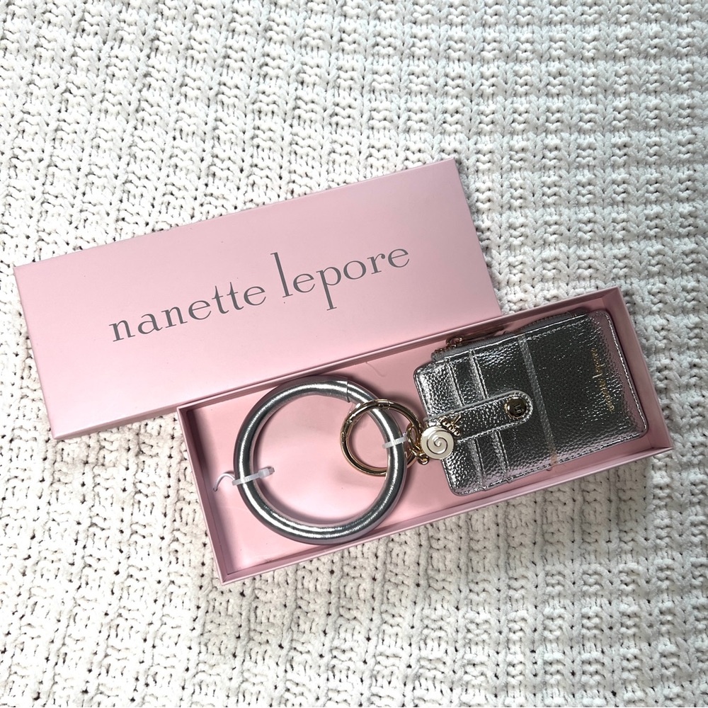 Nanette Lepore Silver Key & Card Holder Accessory